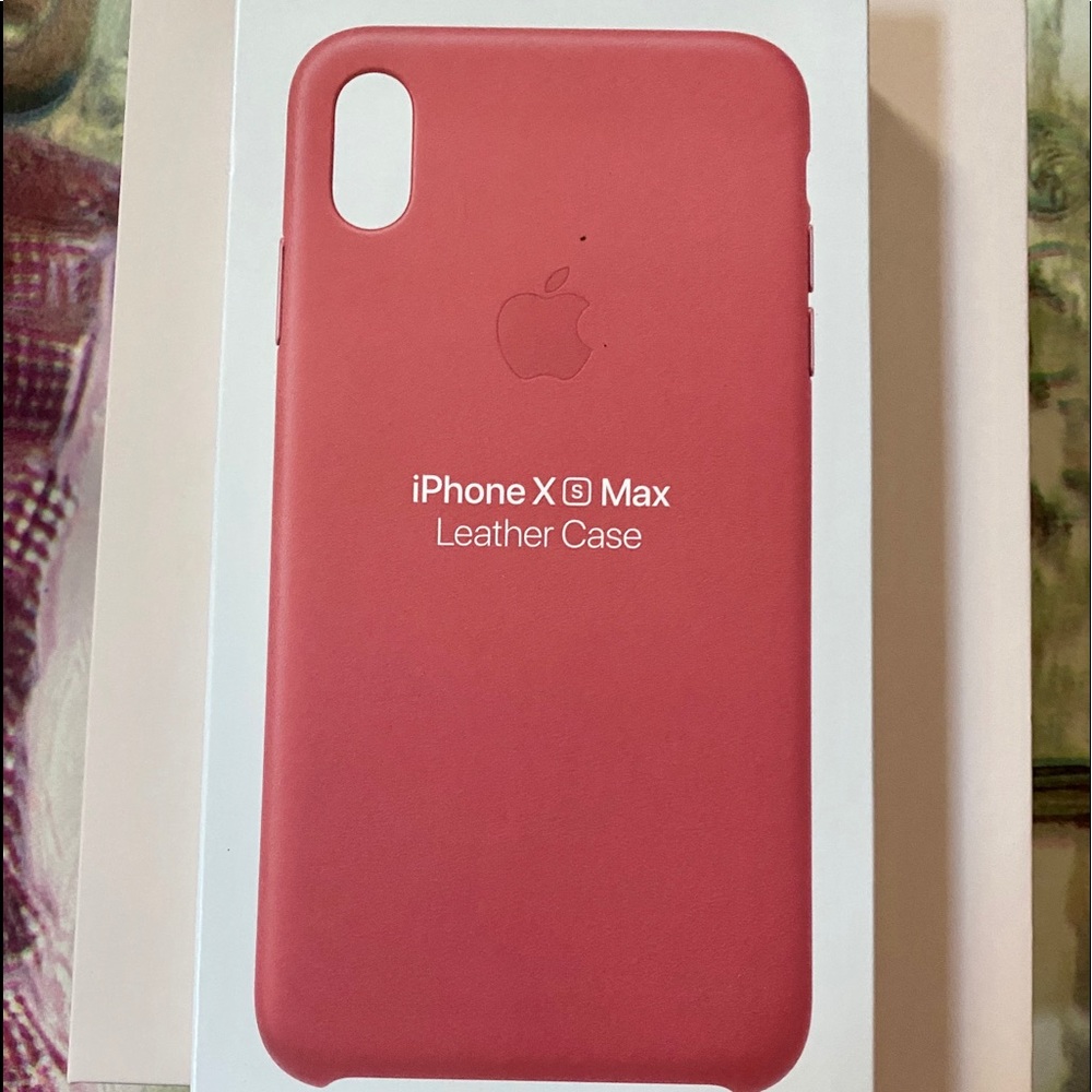 iPhone XS Max Authentic Apple Leather Case